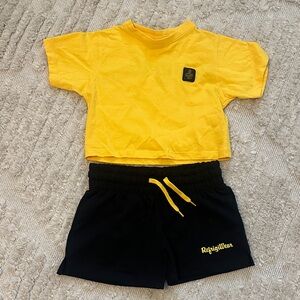 Refrigiwear Kids Yellow and Black Matching Set